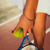 Sterling Silver Blue Gradient Fine Tennis Bracelet
